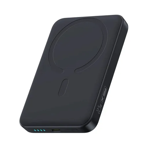پاوربانک مگنتی 10000 میلی آمپر باسئوس 22.5 وات مدل Baseus EnerFill FM11 Ultra Mini Magnetic به همراه کابل USB-C به USB-C توان 60 وات طول 0.3 متر با گارانتی 24 ماهه شرکتی