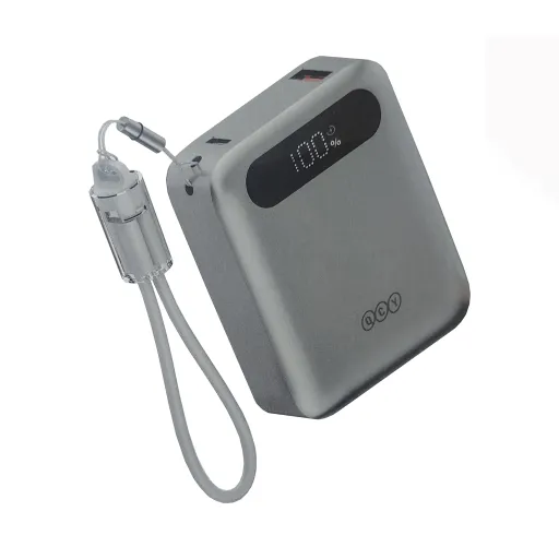 پاوربانک 10000 میلی آمپر کیو سی وای 22.5 وات مدل QCY PB10D با گارانتی 18 ماهه شرکتی